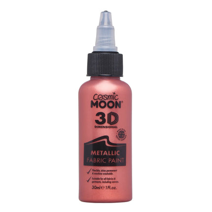 Cosmic Moon Metallic Fabric Paint Red 30ml