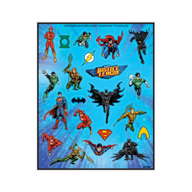 Justice League Stickers 4st