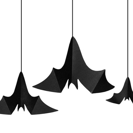 Halloween Hangdecoratie Vleermuis Set 31-47cm 3 delig