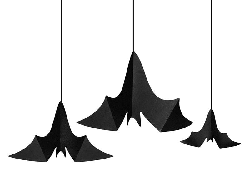 Halloween Hangdecoratie Vleermuis Set 31-47cm 3 delig