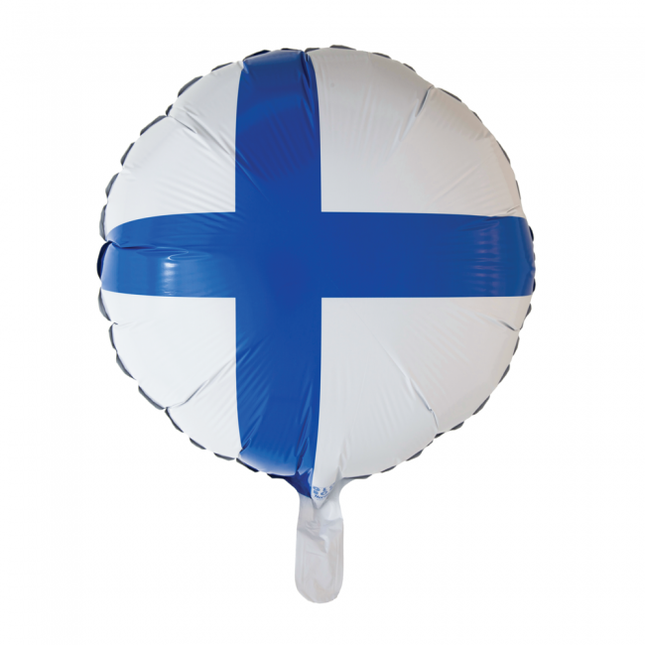 Helium Ballon Vlag Finland 45cm leeg