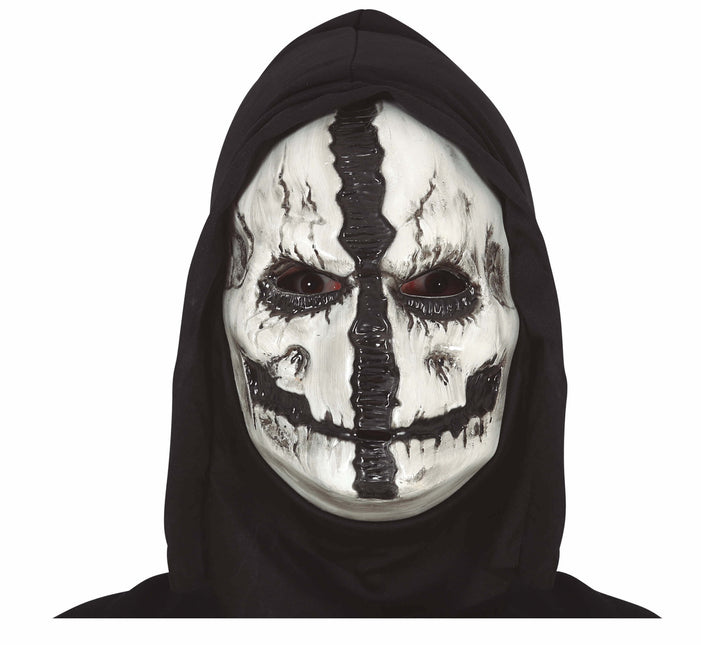 Zwart Witte Halloween Masker Schedel