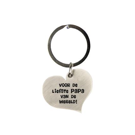 Sleutelhanger Papa 10cm