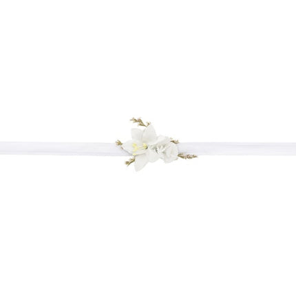 Witte Bloemen Armband