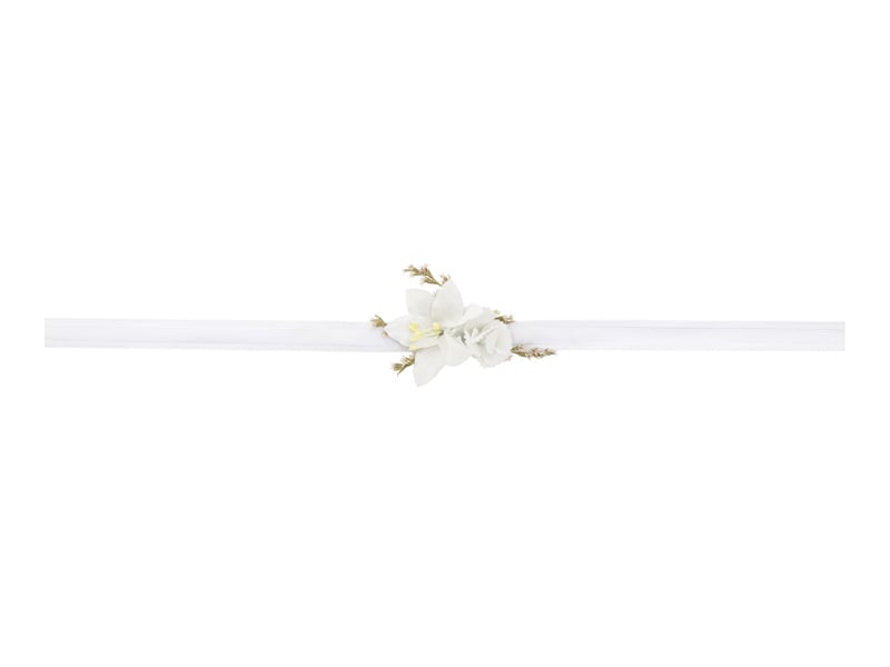 Witte Bloemen Armband