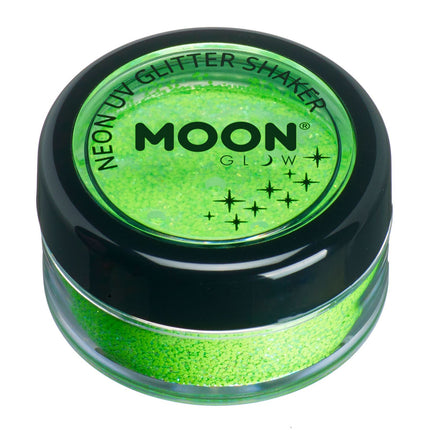 Moon Glow Neon UV Glitter Shakers Green 5g