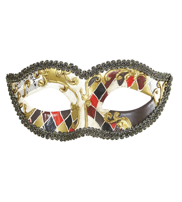 Zwart Gouden Oogmasker