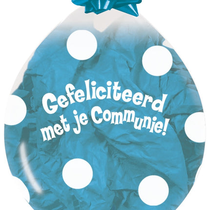 Ballonnen Stuffer Communie Dots Clear 45cm 25st