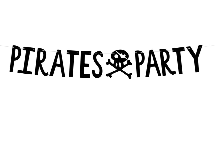 Piraten Slinger Pirates Party Zwart 1m