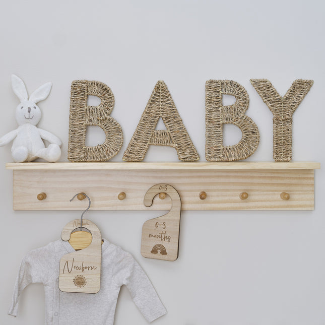 Wanddecoratie Baby Riet