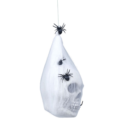 Halloween Schedel Spinnenweb Tas 25cm