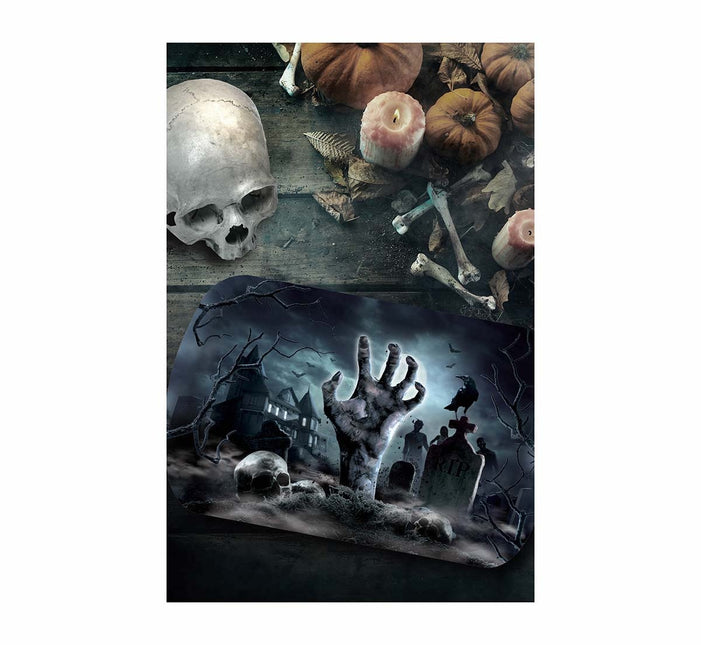 Halloween Dienblad Kerkhof 29cm