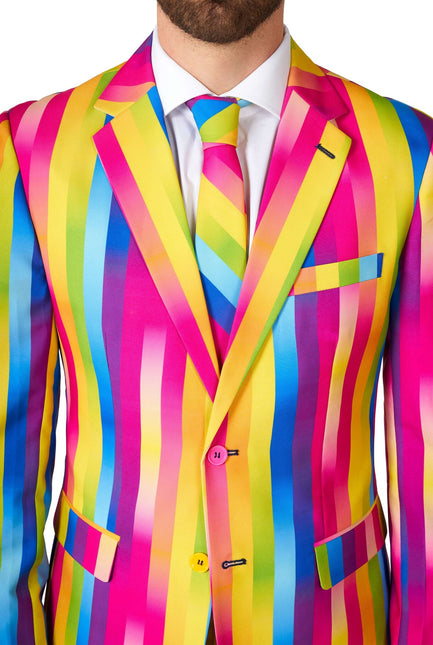 Regenboog Strepen Pak Heren OppoSuits