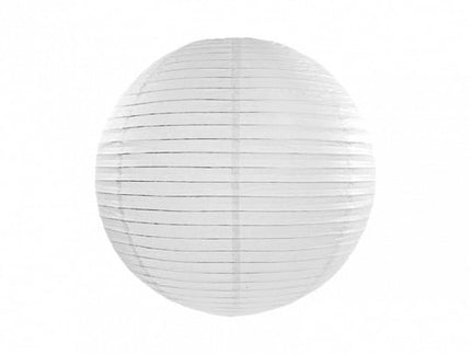 Witte Lampion Rond 25cm