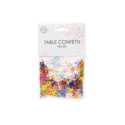 Tafelconfetti 50 Jaar Gekleurd