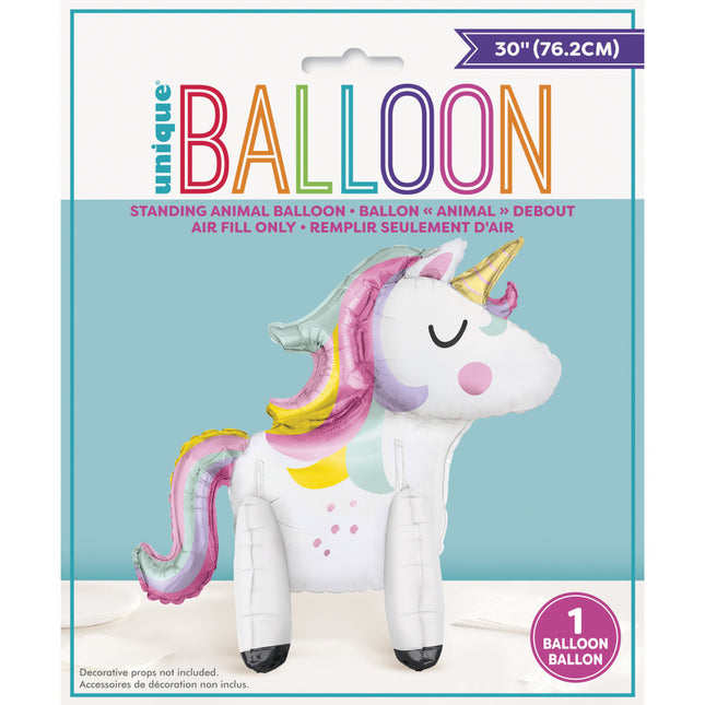 Folie Ballon Unicorn 76cm leeg