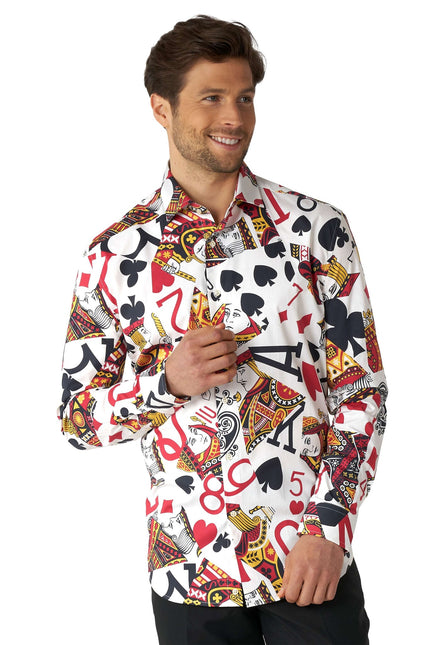 Casino Speelkaarten Overhemd Heren OppoSuits