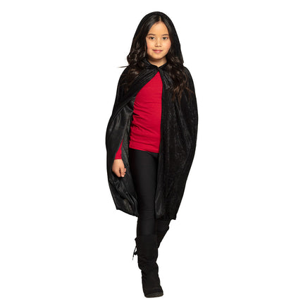 Halloween Cape Kind Zwart 1,15m