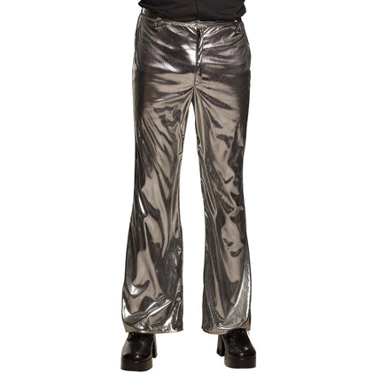 Zilveren Disco Broek M/L