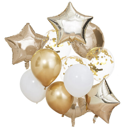 Gouden Ballonnen Set Ballonnen 30cm 12st