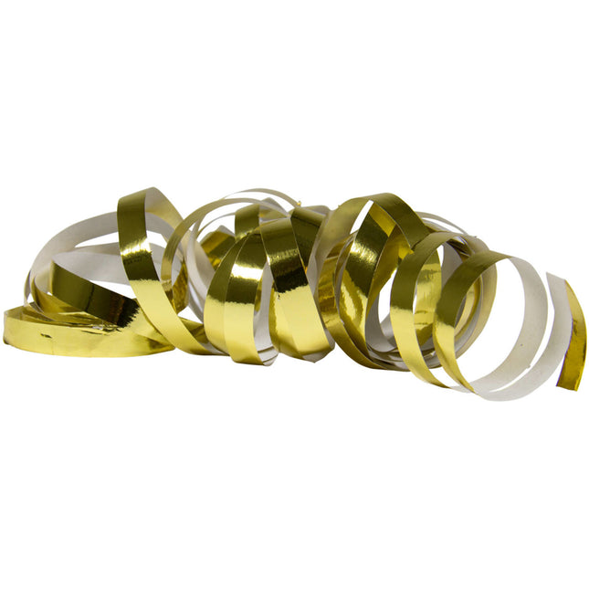 Gouden Serpentines Metallic 4m 18 ringen 2st