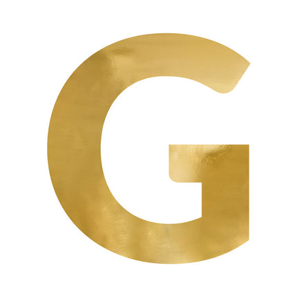 Spiegelletter G Goud 61cm