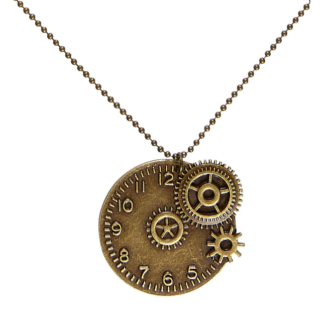 Steampunk Ketting Goud