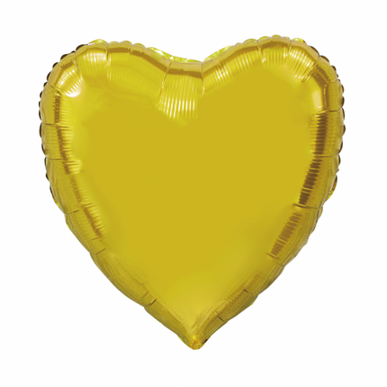 Helium Ballon Goud Hart XL Leeg 92cm