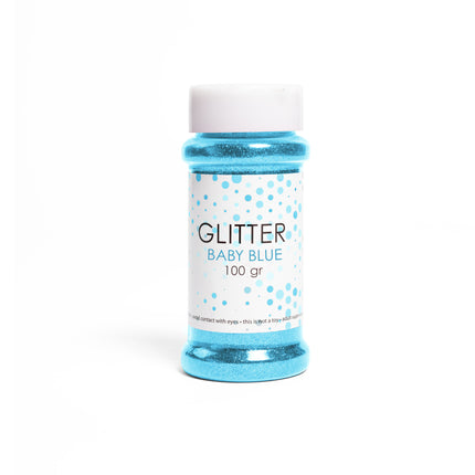 Lichtblauwe Glitters 100gr