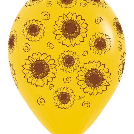 Ballonnen Sunflower Goldenrod 30cm 25st