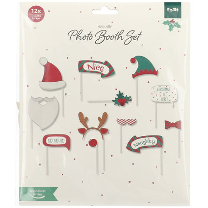 Kerst Photobooth Props 12st