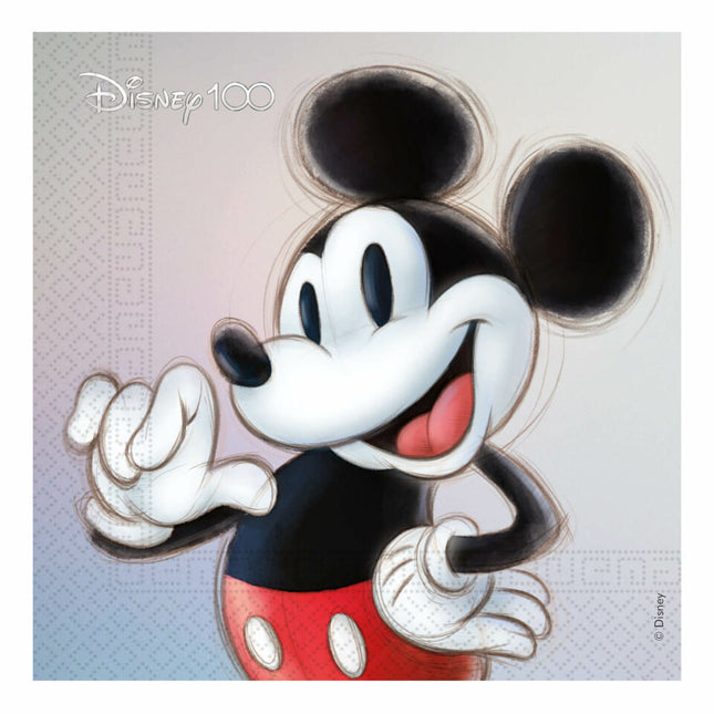 Mickey Mouse Servetten 2 Laags 33cm 20st