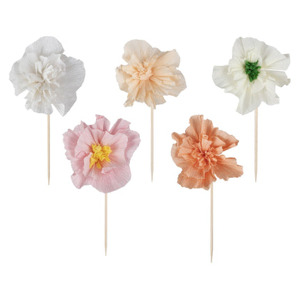 Bloemen Cupcake Toppers 12st