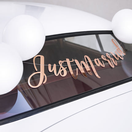 Auto Decoratie Set Bruiloft Just Married