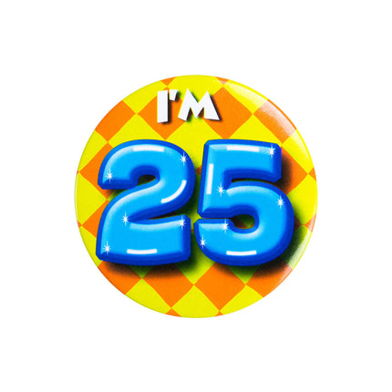 I'm 25 Button 25 Jaar 5,5cm