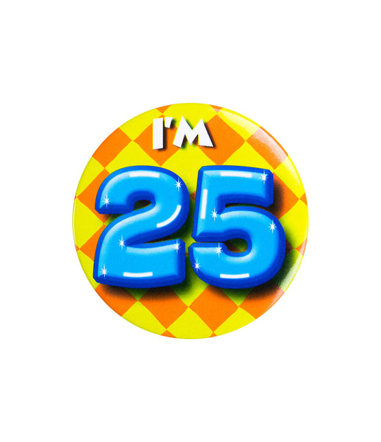 I'm 25 Button 25 Jaar 5,5cm