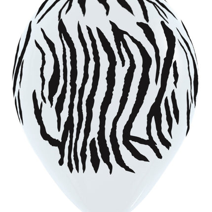 Ballonnen Jungle Stripes Mix 30cm 25st