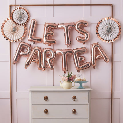 Rose Gouden Letter Ballon Lets Partea Leeg