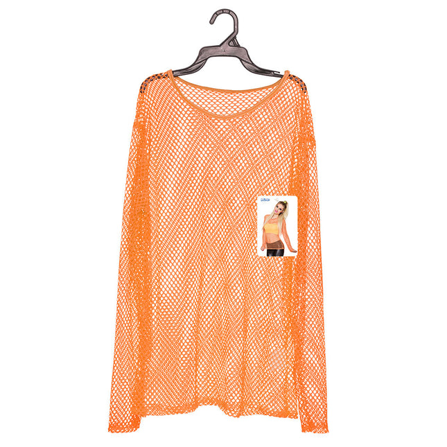 Neon Oranje Visnet Shirt M-L