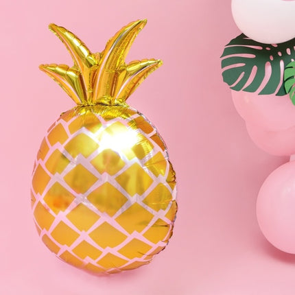 Helium Ballon Ananas Goud 63cm