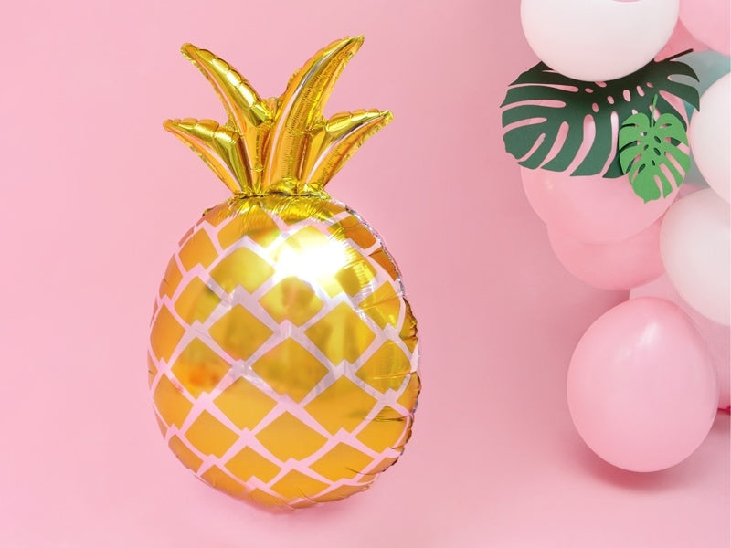 Helium Ballon Ananas Goud 63cm