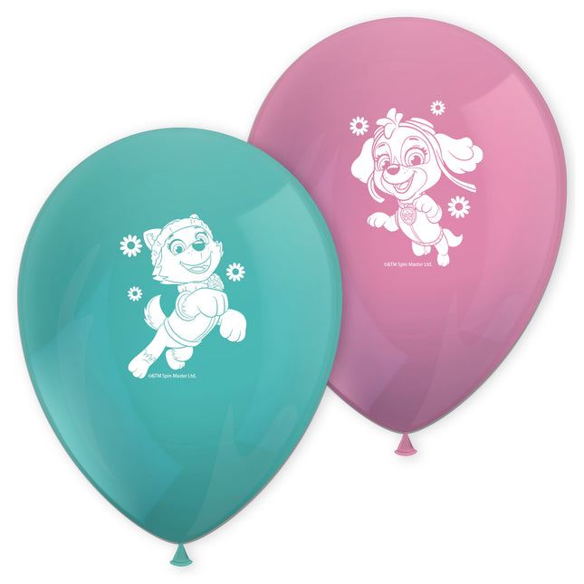 Paw Patrol Ballonnen Skye And Everest 8st