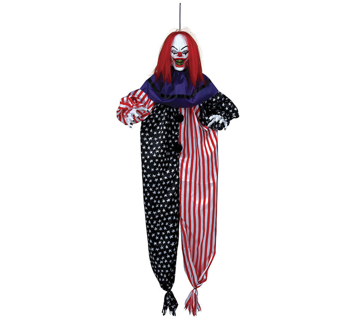 Halloween Hangdecoratie Clown Met Licht En Geluid 1,2m