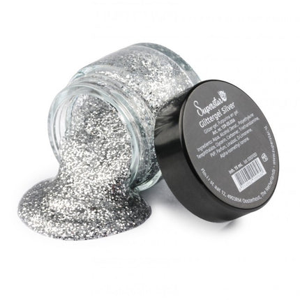 Zilveren Glitter Gel