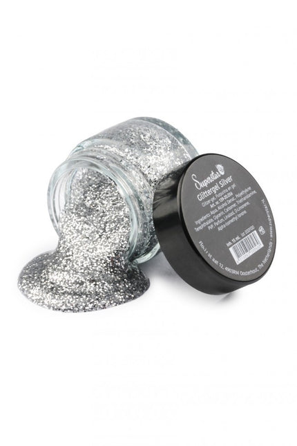 Zilveren Glitter Gel