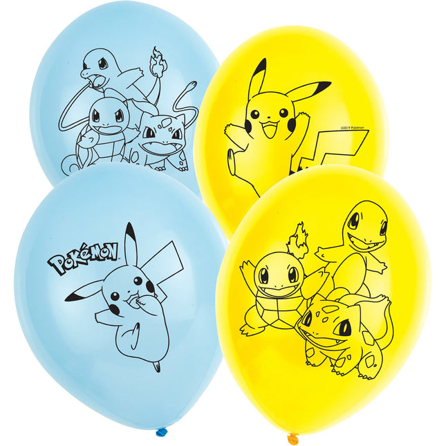 Pokemon Ballonnen 28cm 6st