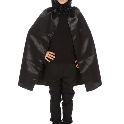 Halloween Cape Zwart Kind Dracula