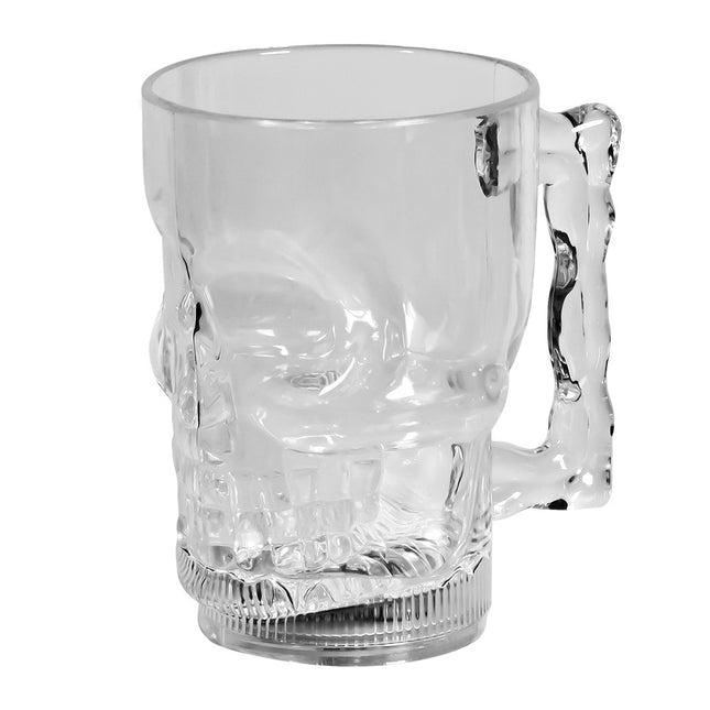 Halloween Oplichtend Glas Schedel 400ml