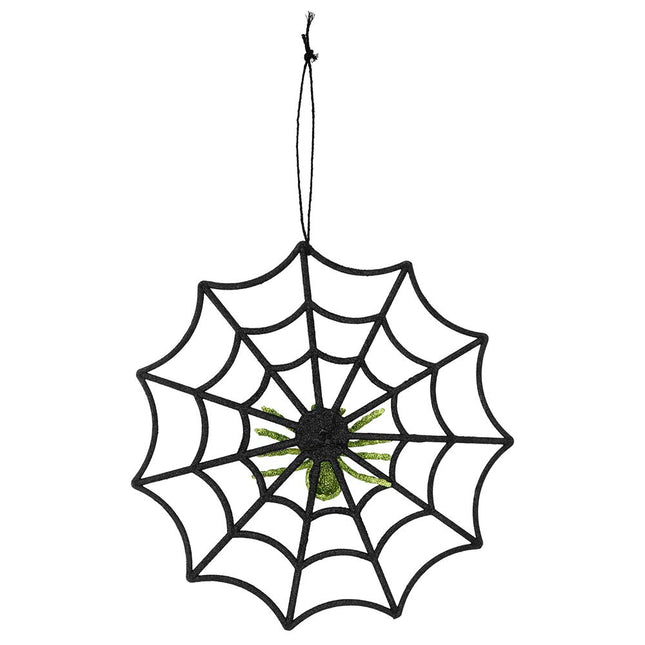 Halloween Glitter Spinnenweb Spin 30cm