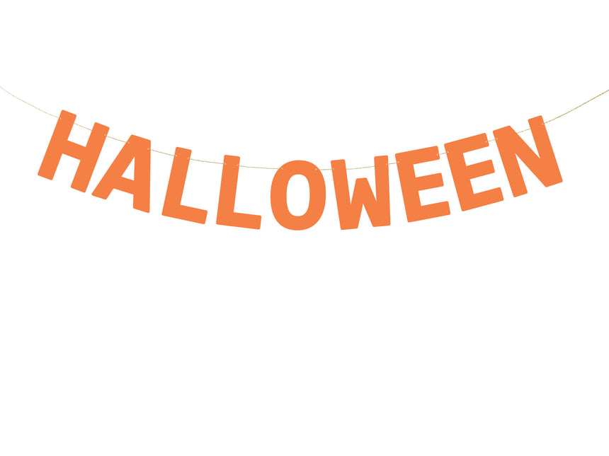 Zwarte Halloween Banner 2,5m